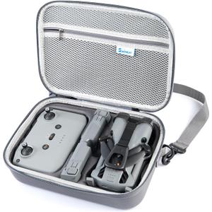 Skyreat Mini 5 Pro Small Case RC-N3  PU Leather Compact Carrying Case with Shoulder Strap for DJI Mini 5 Pro Drone, RC-N3 Controller, Batteries & Accessories