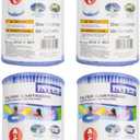 Intex 29000E 8" x 4.25" Type A Easy Set Above Ground Pool Replacement Filter Cartridge or Similar Brand Pool Pumps (4 Pack)