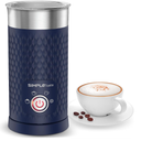 SIMPLETASTE Milk Frother, 4in1 Electric Milk Frother and Steamer, Automatic Warm and Cold Foam Maker and Milk Warmer for Latte, Cappuccinos, Dark Blue
