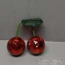 Disco Ball Cherry Decor Reflects Mirror Ball for Home & Window, Aesthetic Room Decor, Girly Gift for Girls, Retro Sparkly Disco Ball Decoration Funky Cherry Decor (3.9, Red)