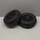 2Pack 37CM/14.5'' EVA Soft Compound Alligator Tire for Kids Ride on Car Power Wheels Tires&Wheels Upgrade,1.6CM/0.63in Aperture Front/Rear Gator Wheel for SUV/UTV/ATV JEEP Replacement Parts (Grey wheel hub)