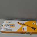 EcoNour 27" Aluminum Ice Scrapers for Car Windshield | Car Window Scraper and Snow Brush with Ergonomic Foam Grip Winter Accessories (Orange)