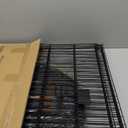 PJYuCien Dog Playpen - Metal Foldable Dog Exercise Pen, Pet Fence Puppy Crate Kennel Indoor Outdoor with 8 Panels 30H & Top Cover and Bottom Pad for Small Medium Pets