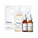 The Ordinary The Bright Set, 3Step Regimen for Radiant, Even Skin Tone with Glycolic Acid 7% Exfoliating Toner, Alpha Arbutin 2% + HA, and Caffeine Solution 5% + EGCG | Skin Care Set