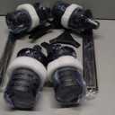 6 Pack Garden Torch with Tripod Footprint, 55 Inch Outdoor Metal Torch Garden Dcor, Upgraded Home Citronella Torches, Metal Light Torches for Any Yard, Pathway, Backyard