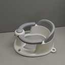 Baby Bath Seat for Babies 6 Months & up, Non-Slip Toddler Bath Seats for Babies Sitting Up, Safe Infant & Newborn Bathtub Chair with 4 Suction Cups & Soft Cushion for Shower, Gray