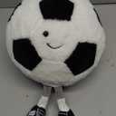 Jellycat Amuseables Soccer Ball Stuffed Toy, 12 inches - Soccer Ball Plush Gift for Sports Fans no eye