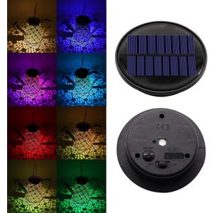 2 Pack Solar Lights Replacement Top Parts, 8 Color 3.74" 10 Lumens LED Lantern Lids Gardening Gift Garden Decor Waterproof Replacement Solar Light Parts Kit for Outdoor Hanging Lantern DIY Decorations