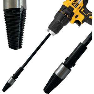 SpeedQueen Professional Sprinkler Nipple Extractor Ez-Out Fitting Removal Tool Drill Powered Speed Remove Broken Risers in Seconds ~1/2" & 3/4" ~QuadSplit Teeth Precision CNC Machined