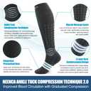 NEENCA Compression Socks for Women&Men, 20-30mmHg Knee-High Graduated Socks for All Day, Better Blood Flow, Swelling