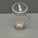 SIEROZUR 40 oz Glass Tumbler with Handle and Straw Lid Reusable Glass Tumbler with Silicone Sleeve BPA Free Iced Coffee Cup with Handle, Fits In Cup Holder, Dishwasher Safe