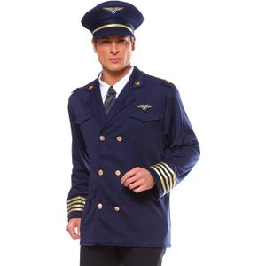 Costume Culture Men's Pilot Costume (Blue, M)