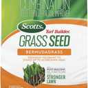 Scotts Turf Builder Grass Seed Bermudagrass with Fertilizer and Soil Improver, Drought-Tolerant, 1 lb.