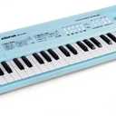LeeQee Kids Keyboard Piano, 54 Keys Kids Piano with Microphone & USB Cable, Portable Electronic Musical Toy Piano for Kids Ages 3-8, Educational Beginner Instrument Gift for Boys Girls (Light Blue)
