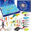 Advent Calendar 2025 Adult Fishing Advent Calendar Fishing Gifts For Men Teens Boys 24 Days Christmas Countdown Calendar Fishing Tackle Lures Gifts For Men
