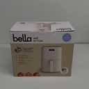 bella 4Qt Slim Air Fryer, Fits-anywhere Kitchenware, EverGood Ceramic Nonstick Coating, Adjustable Temperature, 6 Preset Cooking Options, 60 Min Auto Shutoff w Audible Tone, 3.3lb Capacity, Oatmilk