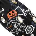 CIEHER Halloween Headbands for Women Girls - Wide Pumpkin Pattern Bow Hair Band Accessories - Black