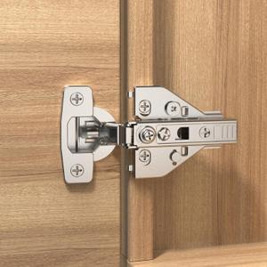 Furniware 10 Pack Full Overlay Soft Close Cabinet Hinges, Speed Control 4D Adjustment Full Overlay Hinge for Face Frame & Frameless Cabinet, Concealed Hardware Clip-On, 45~110 Open Angle