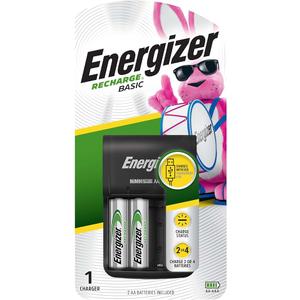 Energizer Recharge Basic Battery Charger, Rechargeable AAA and Rechargeable AA Batteries Charger
