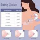 8PCS Flange Sizing Kit 19mm for 24mm Flanges/Shield, Silicone Flange Insert for Momcozy/Spectra/Medela Breast Pump, Breastfeeding Essential Kit for Moms(with Nipple Rulers and Storage Bag)