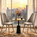 Mid-Century Modern Dining Chairs Set of 2 Grey Velvet Upholstered High Back Accent Chairs with Solid Sturdy Legs Ergonomic Curved Backrest Kitchen Chairs for Dining Room/Kitchen/Living Space, Oversized