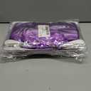 Pack of 2, Dazzle Bright 4 Pack Backdrop Curtain, 3FT x 8FT Metallic Tinsel Foil Fringe Curtains Photo Booth Background for Baby Shower Birthday Wedding Halloween Party Decorations (Purple)