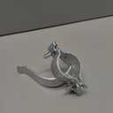 1-7/8" x 2-7/8" Chain Link Fence Gate Fork Latch - Fence Gate Latch - Galvanized Fence Gate Latch with Hole for Padlock