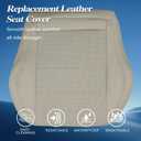 GXARTS Tan Driver Side Bottom Replacement Perforated Leather Seat Cover Compatible with Mercedes Benz C250 C350 2012 2013 2014 2015