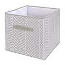 StorageWorks Gray Storage Cubes, 10.5 x 10.5 inchStorage Cube Bins with Handle, Cube Storage Organizer Bins for Shelves and Closet, Collapsible Storage Bins, 4-Pack