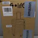 Coolife Carry On Luggage Airline Approved with Wheels Hard Shell Suitcase Spinner TSA Lock Telescopic Handle 20-Inch, Blue