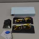 livho High Tech Blue Light Glasses - Advanced 99% Blue Light Blocking Computer Glasses - Anti Eyestrain & UV Glare Protection (*B1 Light Black+clear)