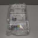 LARGER Compartment - Stackable Water Bottle Organizer Holder - for Stanley & Others' Large Tumbler - Clear Bottle Rack, Cup Bottle Holder for Cabinet Home Countertop Fridge Pantry Shelf, 3 Tier Hold 9