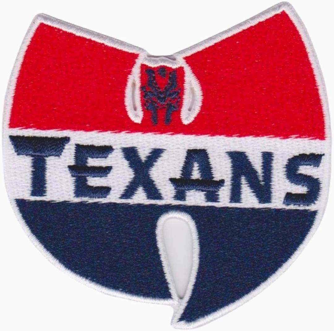 2 x Texans Football Sport Logo Patches. Texans Team Lovers
