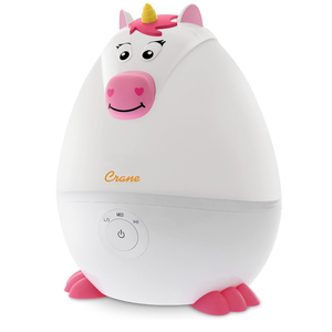 Crane Adorables Ultrasonic Mini Humidifiers for Bedroom and Baby Nursery, Half Gallon Cool Mist Air Humidifier for Large Room or Kid's Room, Humidifier Filters Optional, Unicorn | 0.5 Gallon, Cool Mist, For Bedroom and Baby Nursery