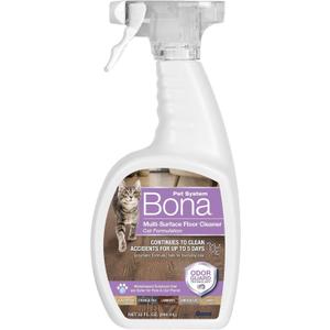 Bona Pet Spray Odor Eliminator, Cat Formulation, 32 fl oz, Safe for Carpets and Multi-Surface Floors