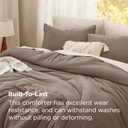 Bedsure King Comforter Set, Brown Soft Prewashed Bedding for All Seasons, 3 Pieces GentleSoft Bed Set, 1 Lightweight Comforter (104"x90") and 2 Pillowcases (20"x36")