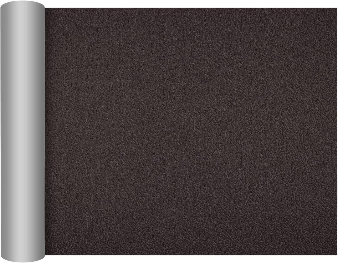 DXBULL Large Leather Repair Patch 35.4x78.7 inch Repair Tape Self-Adhesive for Furniture Sofas Car Seats Chair Couches Handbags Jackets Decorative Home Hotel Wall (Dark Coffee)