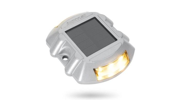 Solar Driveway Marker Lights with Switch LED Deck Lights, 10 Pack