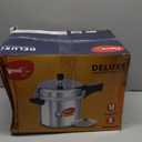 Pigeon Deluxe Aluminium Outer Lid Pressure Cooker, 12 Litres, Silver