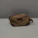 emissary Men's Toiletry Bag, Leather and Canvas Travel Toiletry Bag, Dopp Kit for Men, Travel Bathroom Bag Men's Shaving Kit, Travel Kit Small Bags for Men, Shaving Bag for Travel Accessories (Coffee)