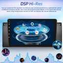 [Qualcomm 8 Core 4+64G] Car Radio for BMW 5 Series X5 E39 E53 M5 1996-2006 - Wireless Carplay and Android Auto - 9 Inch 1280*720 IPS Touchscreen Android 15 Car Stereo - DSP/GPS/SWC + AHD Backup Camera