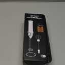 Milk Frother for Coffee, Rechargeable Electric Handheld Frother Wand with Dual Whisk, 3 Speed Settings, Fast Recharge, Powerful Motor, Handheld Mixer Electric with Stand