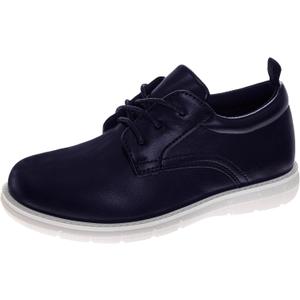 Josmo Boys Dress Oxford Shoes Wingtip Formal Lace-Up School Uniform Wedding Church Shoes for Kids Size 11 Little Kid 