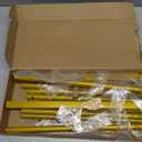 2 Pack Arch Backdrop Stand (7.2FT/6FT), Balloon Arch Stand, Metal Background Arch Stand, Backdrop Arch Frame, Wedding Arch for Backdrop (Gold)