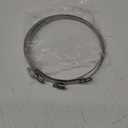 4 Pieces Adjustable 304 Stainless Steel Duct Clamps Hose Clamp (8 Inch)