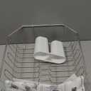 GSlife Small in Sink Dish Drying Rack - Stainless Steel Compact Dish Drainer for RV Kitchen Apartment Sink, Rust Resistant Inside Sink Rack, 12 Person Households, 11.6" W x 13.4" L, Silver