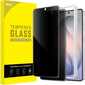 JETech Privacy Screen Protector for Samsung Galaxy S26, Anti-Spy Tempered Glass Film with Easy Installation Tool, Fingerprint ID Compatible, 2-Pack