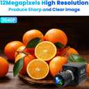 USB Camera 4K 12 Megapixels USB Webcam 1080P 120fps High Speed Golf Swing Cam with 3X Manual Optical Zoom Lens Close up PC Computer Plug and Play for Live Streaming Industrial Project Meeting