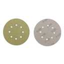 BHA 5" Inch 8 Hole Hook and Loop Sanding Discs for Orbital DA Sanders - 100 Pack (400 Grit)
