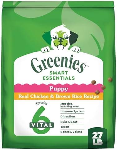 Greenies Smart Essentials Puppy High Protein Dry Dog Food Real Chicken & Brown Rice Recipe, 27 lb. Bag Apr -2026
